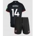 West Ham United Mohammed Kudus #14 Bortedraktsett Barn 2024-25 Korte ermer (+ Korte bukser)